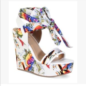 Bamboo Charade Tie up Wedges